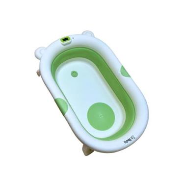 Imagem de Banheira Dobrável Premium Minimalista Com Termômetro Touch - Tibaby, V