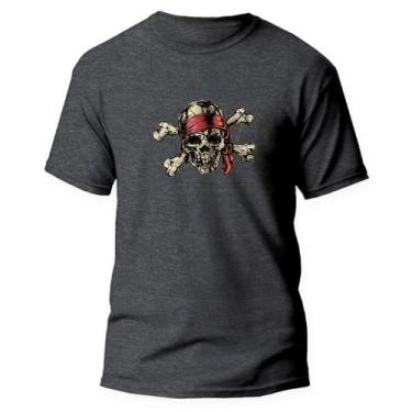 Imagem de  Camiseta Basica Algodão Premium Estampa Digital Pirata Rei - Pavesi, 