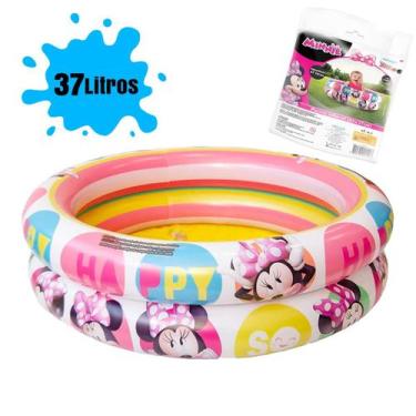 Imagem de Piscina Infantil Minnie Inflável Criança 37 litros - Etitoys