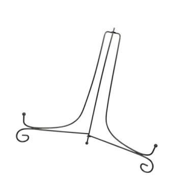 Imagem de Cosiki Cavalete de Ferro Clássico Expositor para Tigela Placa Moldura de Foto Livro Arte 4-12 "preto para Decoração de Escritório Doméstico (12 polegadas)