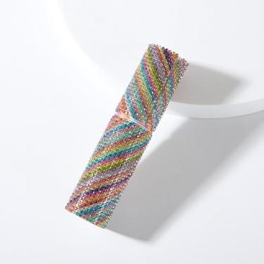 Imagem de Atomizador de perfume de diamante recarregável de 10 ml, frasco de spray de strass luxuoso, bomba de pressão à prova de vazamento, mini frasco de fragrância de viagem para bolsa de mão, Multicor, 0.3