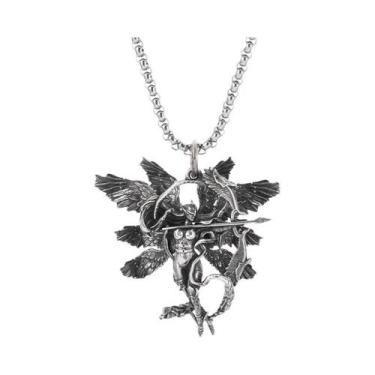 Imagem de Colar Com Pingente De Menina Mecha Em Prata Para Homens E Mulheres, Jo