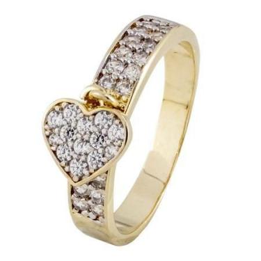 Imagem de Anel Pingente de coração Folheado - 617 F - Carlitos Joias, 23