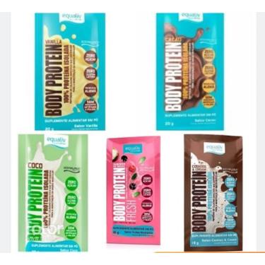 Imagem de Body Protein Kit 05 Saches (Baunilha,Cacau,Coco,Cookies & Cream ,Fresh