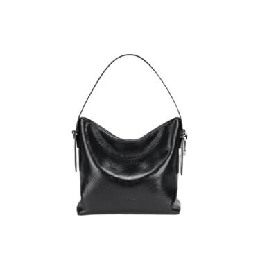 Imagem de LA FESTIN Bolsa Hobo de Couro para Mulheres Elegante Bolsa de Ombro Bolsa Bolsa Preta com Alça Ajustável para Ocasiões Diárias