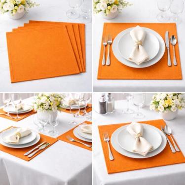 Imagem de Jogo Americano Sousplat e Guardanapo de Mão e Boca Versátil 2 em 1 Oxf