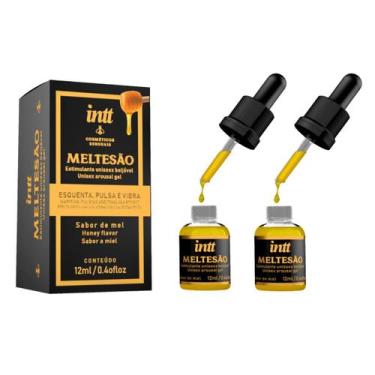 Imagem de 2 MELTESÃO Estimulante Beijável Unissex Esquenta Pulsa e Vibra 12ML IN