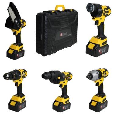 Imagem de Kit Ferramenta Intercambiável 5 em 1 Brushless 48V Com Maleta Nakasaki
