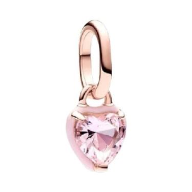 Imagem de Pulseira Feminina De Prata Esterlina 925 Banhada a Ouro Rosê Com Mini 