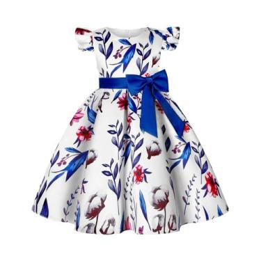 Imagem de Vestido De Princesa Novo E Quente Para Meninas Com Manga Borboleta E E