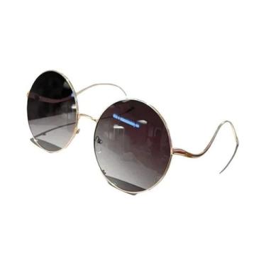Imagem de Óculos De Sol Femininos Oversized Com Gradiente Redondo, Design Vintag