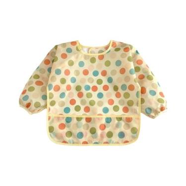 Imagem de Babadores Impermeáveis De Manga Longa Para Bebês Recém-Nascidos, Roupa