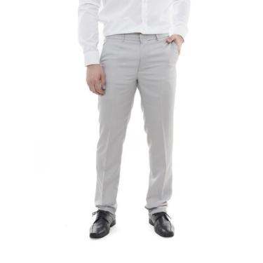 Imagem de Calça Social Premium Cinza Claro - Pthirillo, 44, Cinza, masculino