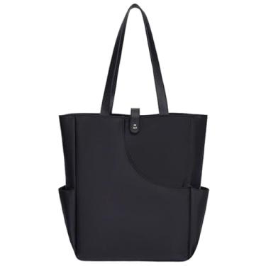 Imagem de Pickle Ball | Oxford de grande capacidade - Sacolas femininas | para compras de supermercado, academia, praia, férias, aniversário, Natal, Preto, Refer to description