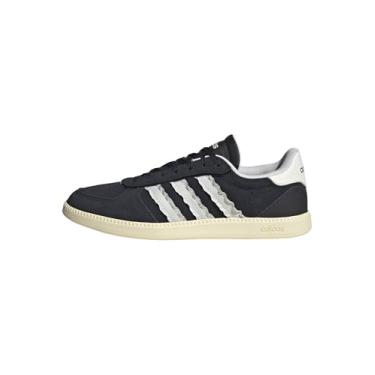 Imagem de adidas Tênis feminino Breaknet Sleek, Preto/Branco/Baunilha Quente, 35