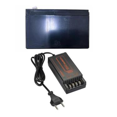 Imagem de Fonte nobreak 12v 5a + bateria para alarme 12v 7a - AGL