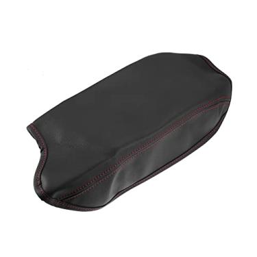 Imagem de A ABSOPRO Capa protetora de caixa de assento de apoio de braço à prova d'água para Ford para Ranger 2019-2021 preto com pontos vermelhos