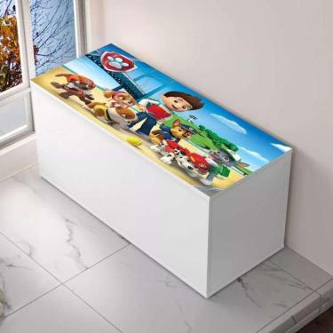 Imagem de Baú Adesivado Infantil Personagens Patrulha Canina