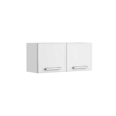 Imagem de Armário Aéreo De Aço Com 2 Portas Branco Gourmet Bertolini Branco