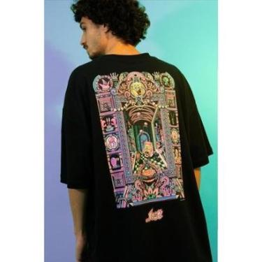 Imagem de Camiseta Lost 22622617 Octopus Saturn - Preto-Masculino