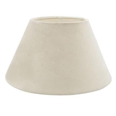 Imagem de Cúpula de Abajur luminaria 9x14x22cm tecido algodão soquete nacional R