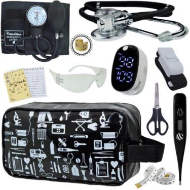 Imagem de Kit Enfermagem Aparelho Pressão Esteto Frete Grátis Promocao - Love Sa