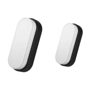 Imagem de 2Und Luminária Preta Arandela Branco Frio 6500K 12W Bivolt - Avant