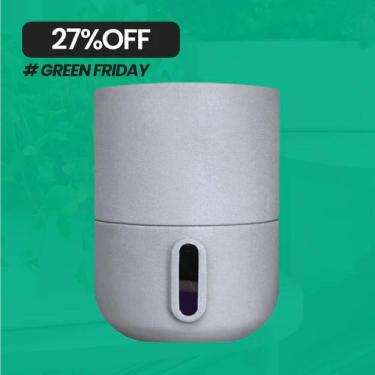 Imagem de Vaso Brota Decor Urbi M 25x33cm Cimento - BRO-DEC-V03 - BROTA