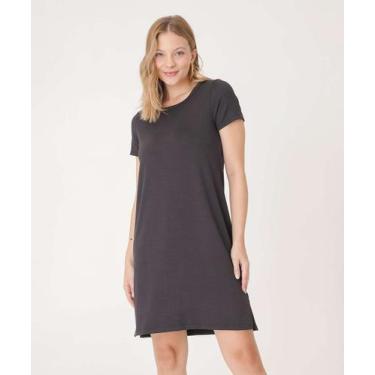 Imagem de Vestido Feminino Manga Curta Marisa-31012, PP, Preto