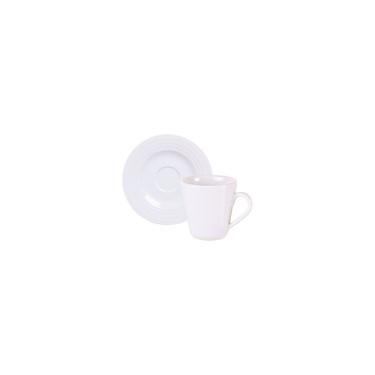 Imagem de Conjunto Xícara Pires Café Tramontina Vibrare Porcelana 70ml 2 Peças Tramontina