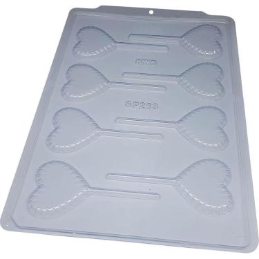 Imagem de Kit 5 Formas Simples Pirulitos de Coração Páscoa SP263