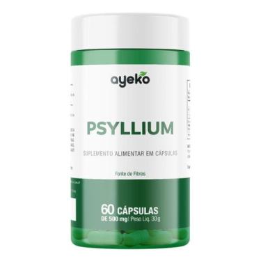 Imagem de Psyllium 60 Cápsulas 500mg Fonte De Fibras Ayeko