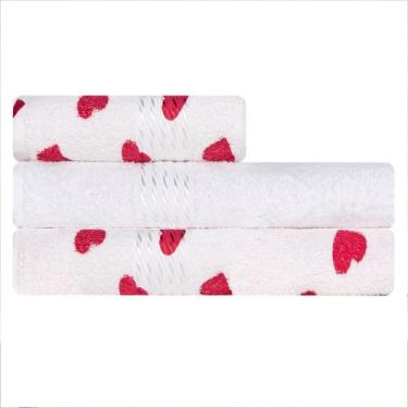 Imagem de Kit Toalha 3 Peças Banho + Rosto 100% Algodão Felpudo Prisma Dohler - 