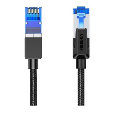 Imagem de Cabo Rede Ethernet Ugreen Cat 8, F/ftp, Trançado Nw153 Preto