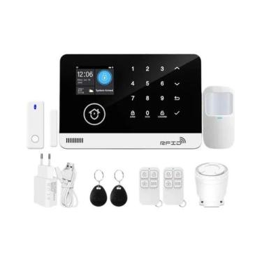 Imagem de Sistema De Alarme WiFi GSM Para Segurança Residencial Com Sensor De Mo