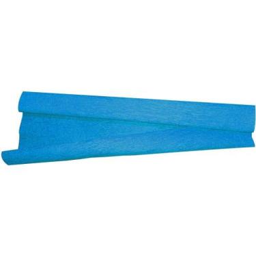 Imagem de Papel Crepom Azul Celeste 48CM X 2,00M - Pacote com 10 - VMP