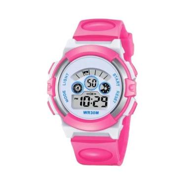 Imagem de Relógio Digital Esportivo Infantil À Prova d'Água SYNOKE Com Luz Multi