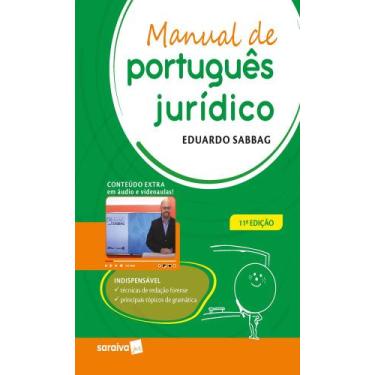 Imagem de Livro - Manual de Português Jurídico - 11ª Edição 2023 - Saraiva JUR