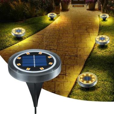 Imagem de Luzes LED De Solo À Prova d'Água Com Energia Solar Para Jardim, Pátio 