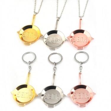 Imagem de Conjunto de chaveiros e pingentes PUBG Fried Pan para fãs