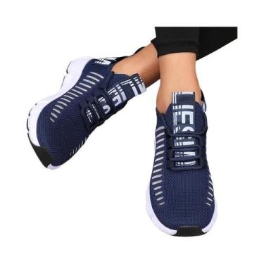 Imagem de Tênis Esportivos Femininos Respiráveis Com Plataforma, Design Moderno 
