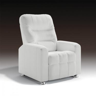 Imagem de Poltrona Do Papai Reclinável Maldivas Corino Branco Star Confort