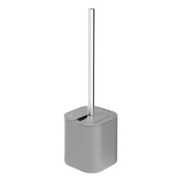 Imagem de Escova para Vaso Sanitário Dual Com Suporte e Tampa 38x11cm - OU, Chum