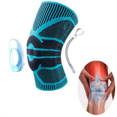 Imagem de Joelheira Compressão Flexivel 3D Ortopedica Esportiva Anel e Haste Fle