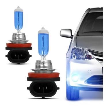 Imagem de Lâmpada H11 Super Branca Multilaser 12V 5000K 55W 2 Unidades