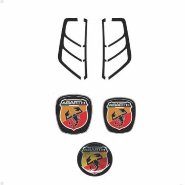 Imagem de Kit Emblema Punto Abarth Compl. + Adesivo Lanterna Traseira - SPORTINO