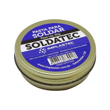 Imagem de Pasta para Soldar Soldatec 50G Que Facilita a Soldagem e Ajuda a Evitar Solda Fria Implastec