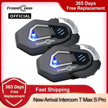 Imagem de Capacete de Motocicleta com Interfone Bluetooth à Prova d'Água - FM e 