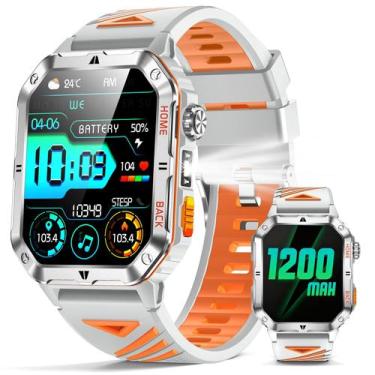 Imagem de Smartwatch Militar PODOEIL Smarty 2,01'' para Homens com Bateria de 12