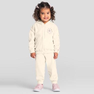 Imagem de Conjunto infantil menina em plush com florzinha Brandili